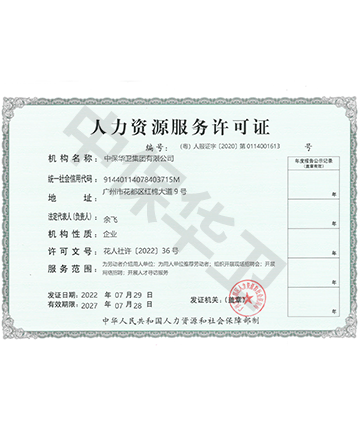 人力资源许可证